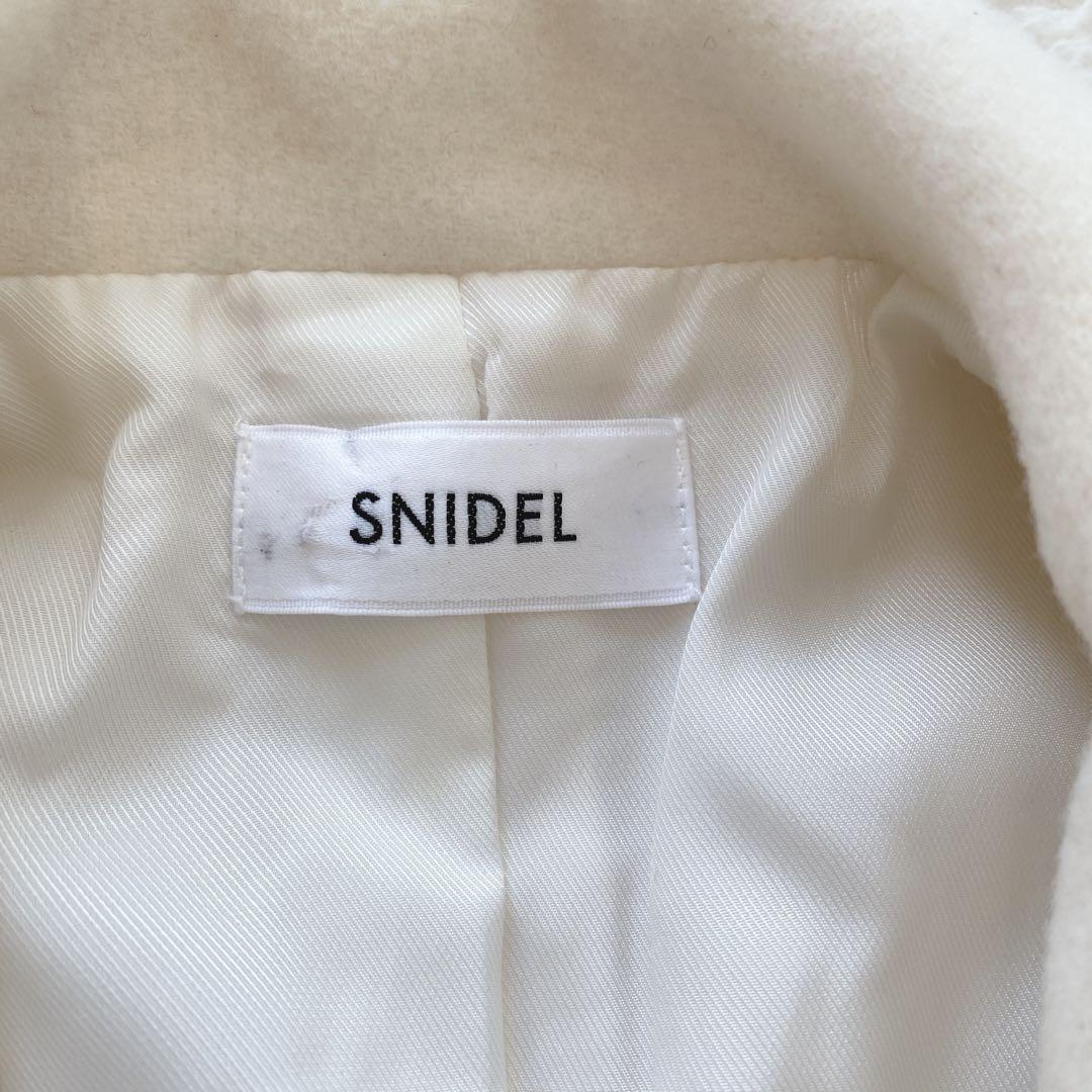 SNIDEL★スナイデル★ウールショートPコート★ホワイト ★ピーコート白