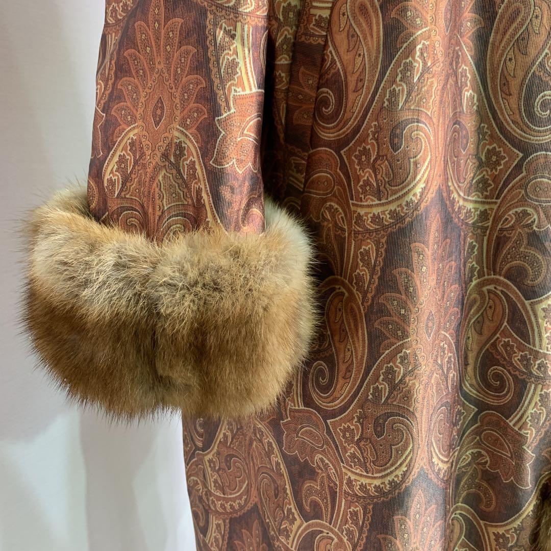 新春❣️プライス❣️ロシアンセーブル　シルク　リバーシブルコート《貂皮　毛皮　大衣》