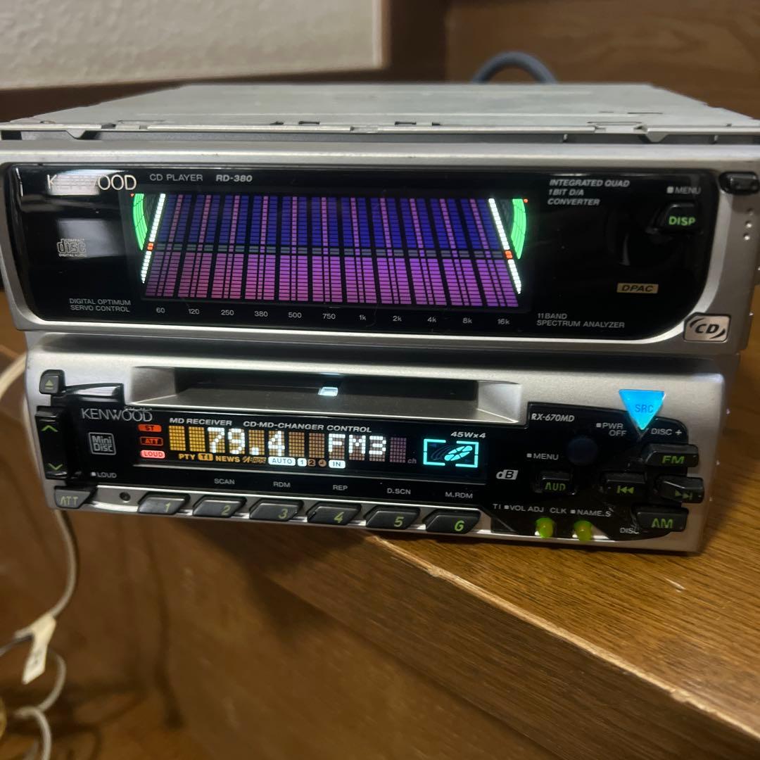 KENWOOD RX-670MD RD-380 中古品セット