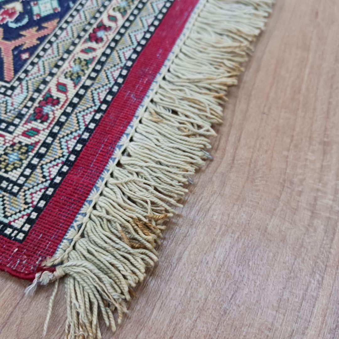 Y3076 ペルシャ絨毯 クム産 シルク100% 手織80万ノット