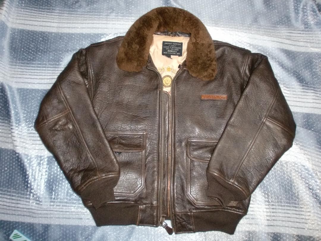 G-1 フライトジャケット　AVIREX / アヴィレックス　S　茶系