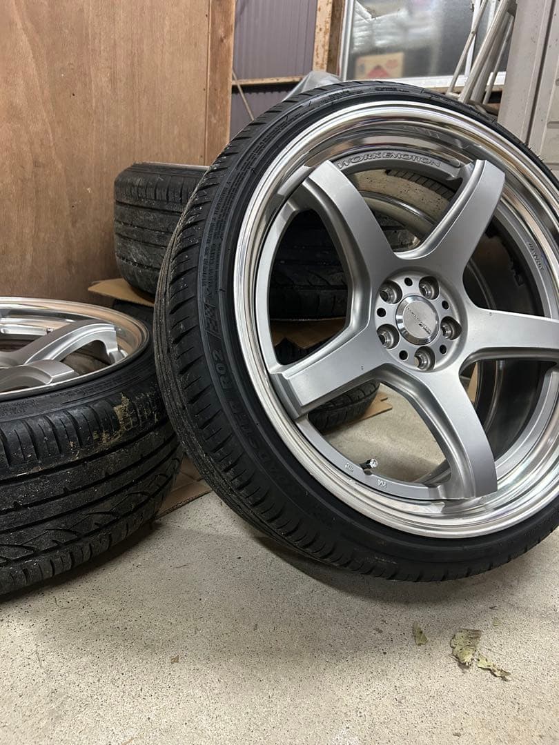 た*様 WORK T5R 2P goodgun限定色19in9J+38 ホイール
