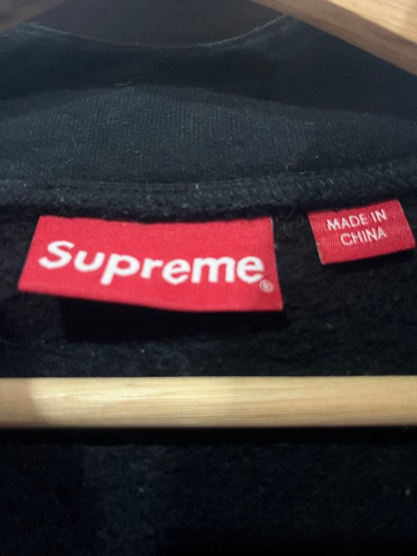 Supreme ハーフジップ トレーナー 黒