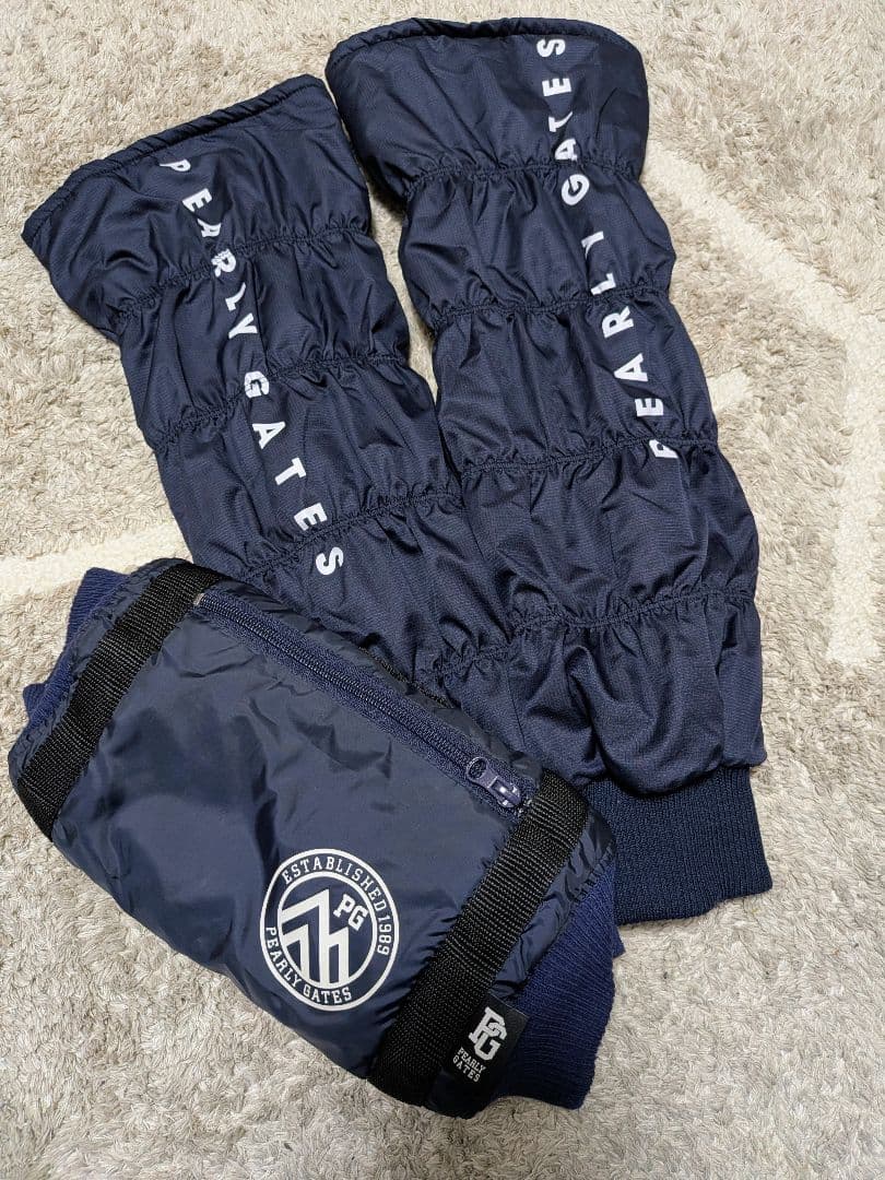 PEARLY GATES レッグウォーマー＆バンドウォーマーセット ネイビー