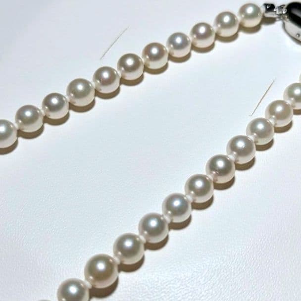 アコヤ真珠 パール ネックレス 約 6.0-6.5mm 42cm 鑑定書付き