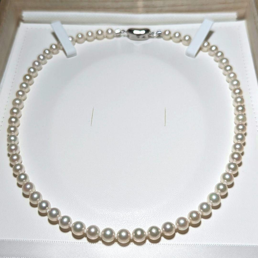 アコヤ真珠 パール ネックレス 約 6.0-6.5mm 42cm 鑑定書付き