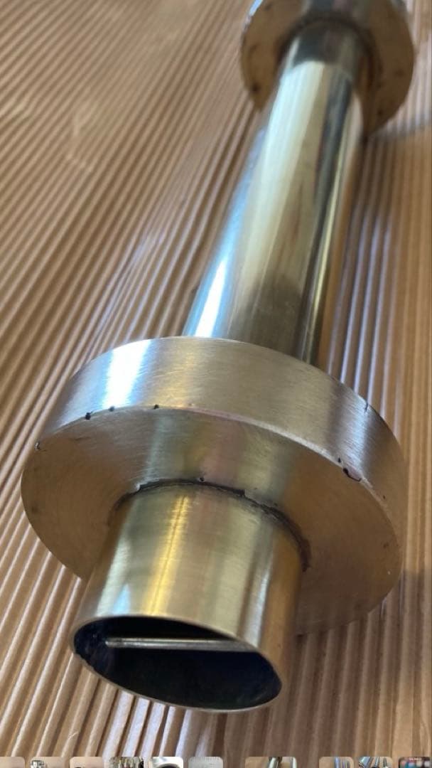 RG250E真鍮バッフル　総真鍮サイレンサー