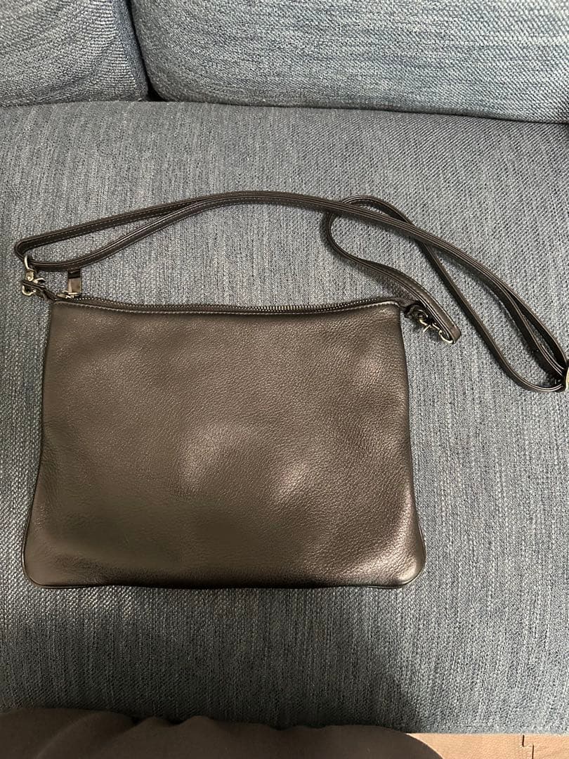 ヨウジヤマモト 2way サコッシュ クラッチ 立体ロゴ レザー