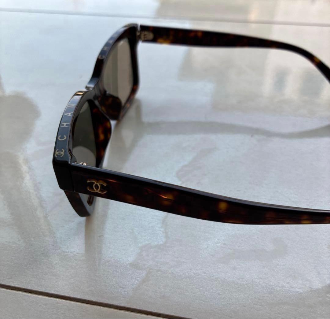 CHANEL ブラウン サングラス 四角形フレーム