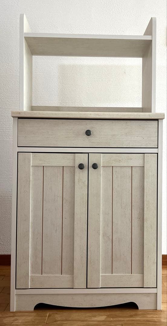 ニトリ　レンジボード・レンジ台 収納棚付き　リズバレー　北欧風　カントリー