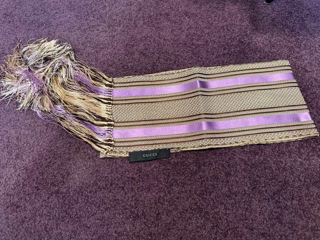 GUCCI 2007ssフリンジ付きストール フリーダジャンニーニ