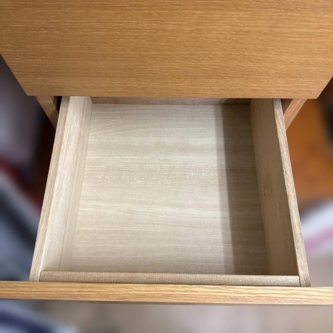 ★無印良品　オーク材チェスト4段　タンス　引出し　MUJI