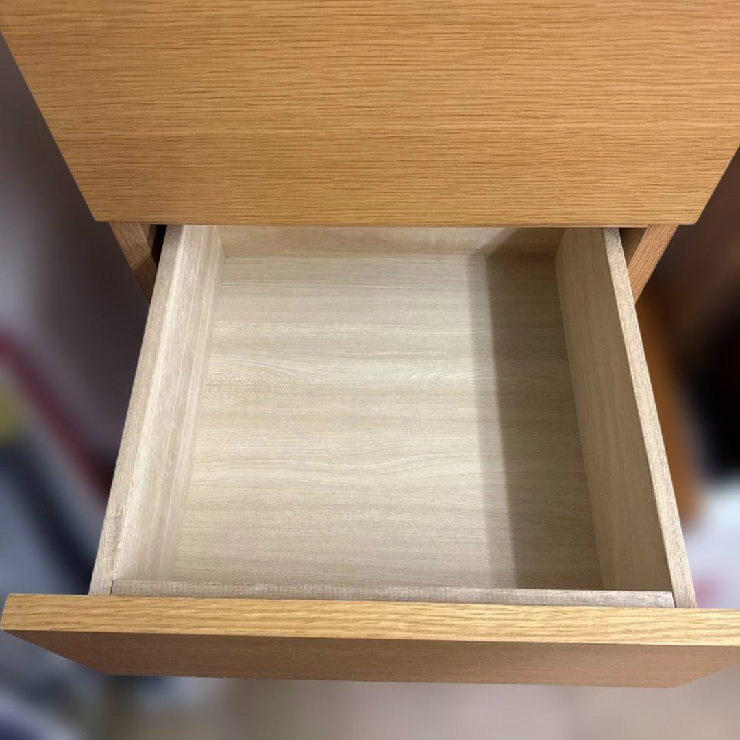 ★無印良品　オーク材チェスト4段　タンス　引出し　MUJI