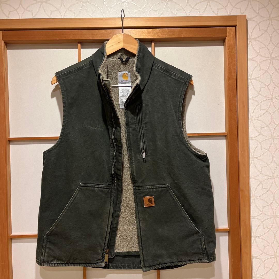Carhartt ダークグレー ベスト ミディアムレギュラー　人気とレアなMOS
