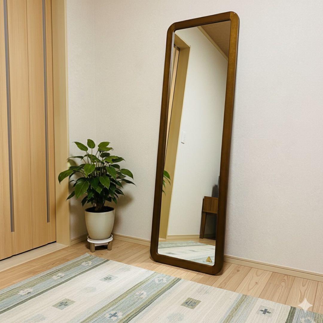 アンティーク　全身鏡　スタンドミラー　ヴィンテージ