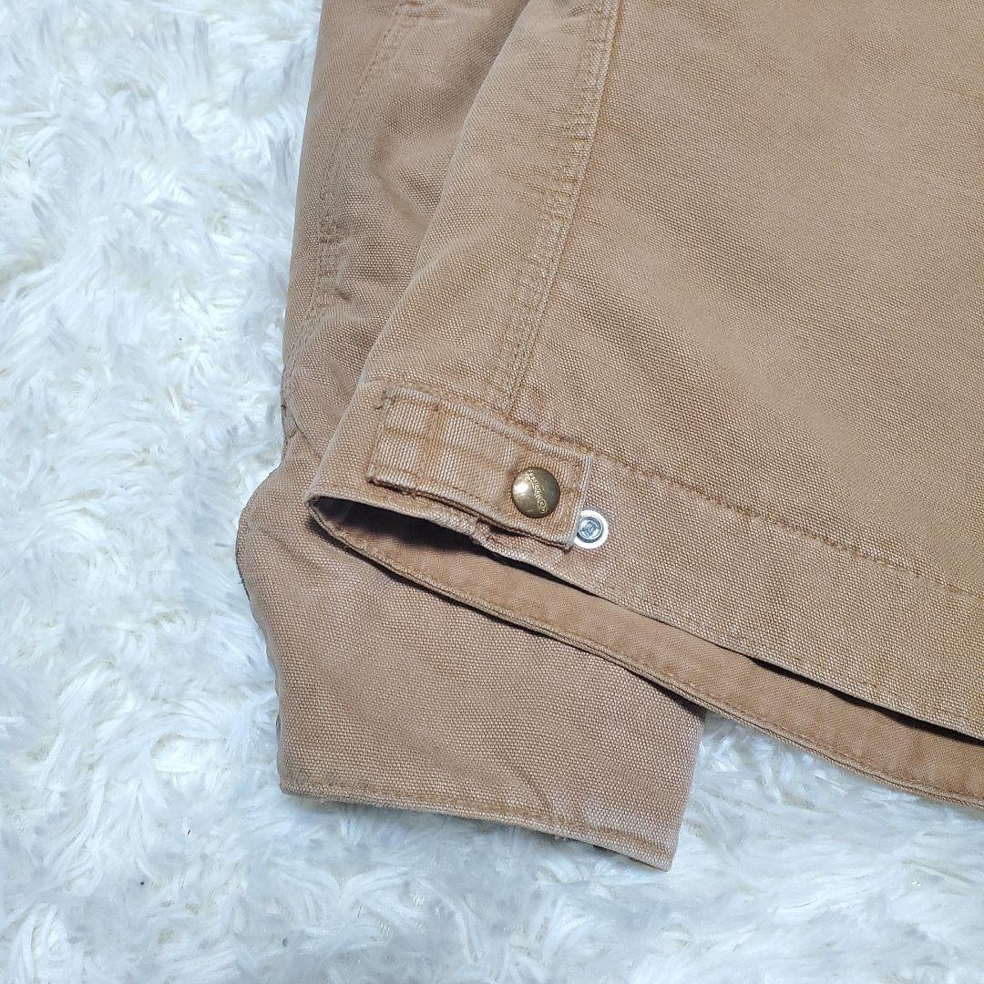 80s　星タグ　カーハート　デトロイトジャケット　ブラウン 6BLJ