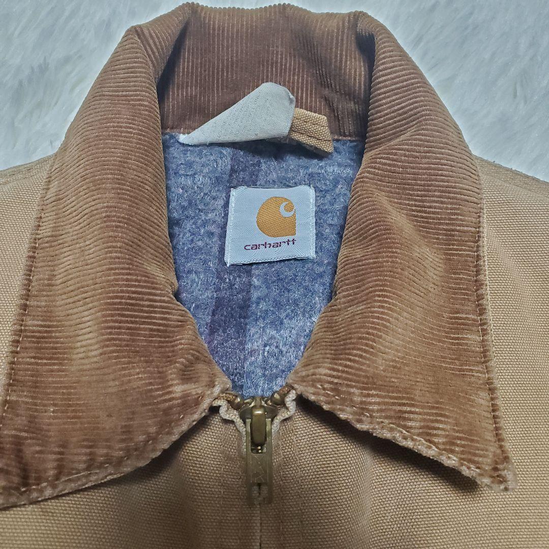 80s　星タグ　カーハート　デトロイトジャケット　ブラウン 6BLJ