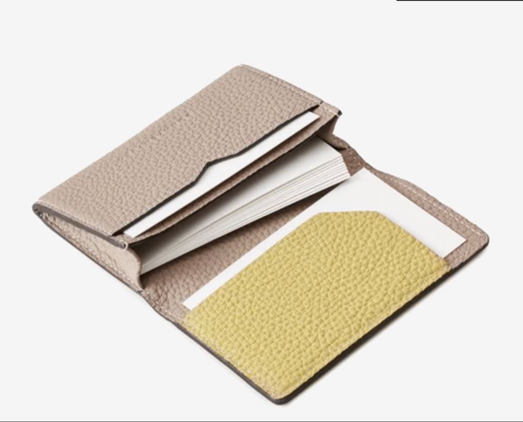 新品未使用　ボナベンチュラ スリーブ付きビジネスカードケース ボッタラートレザー