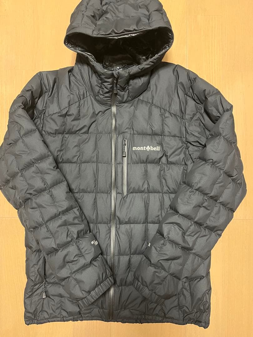 montbell イグニスダウンパーカ ブラック　Ｌ ゴアテックス