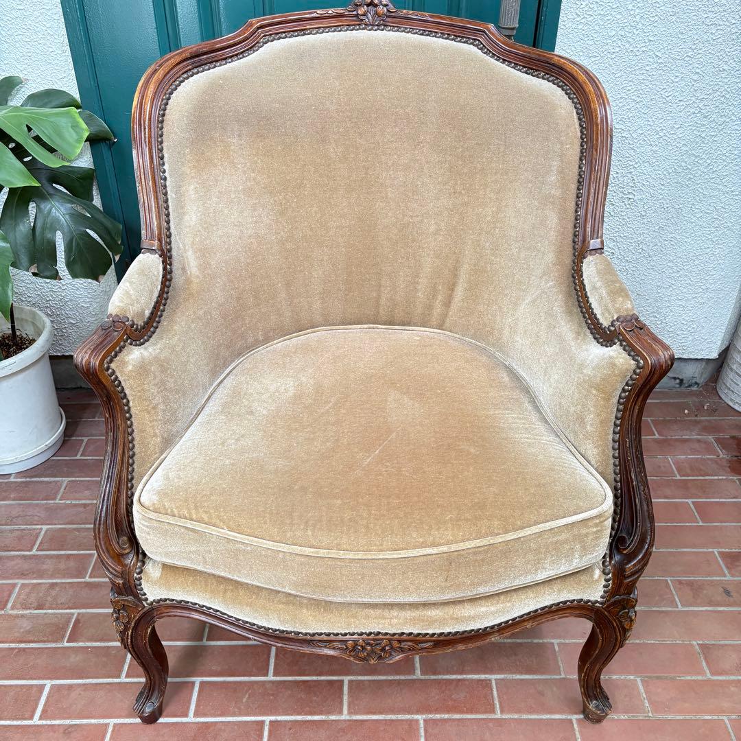 【アンティーク】ソファ イギリス フランス サロンチェア 椅子 ビィンテージ