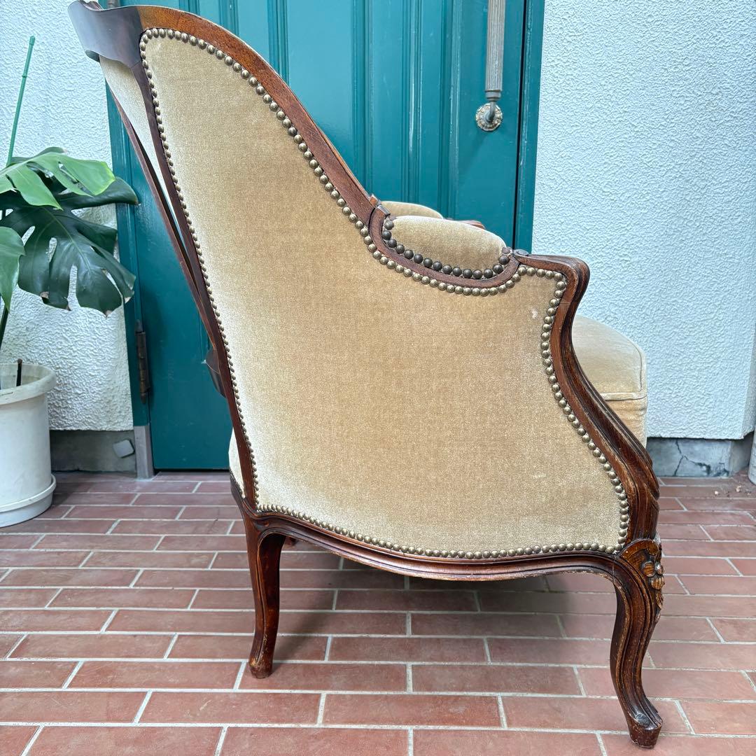 【アンティーク】ソファ イギリス フランス サロンチェア 椅子 ビィンテージ