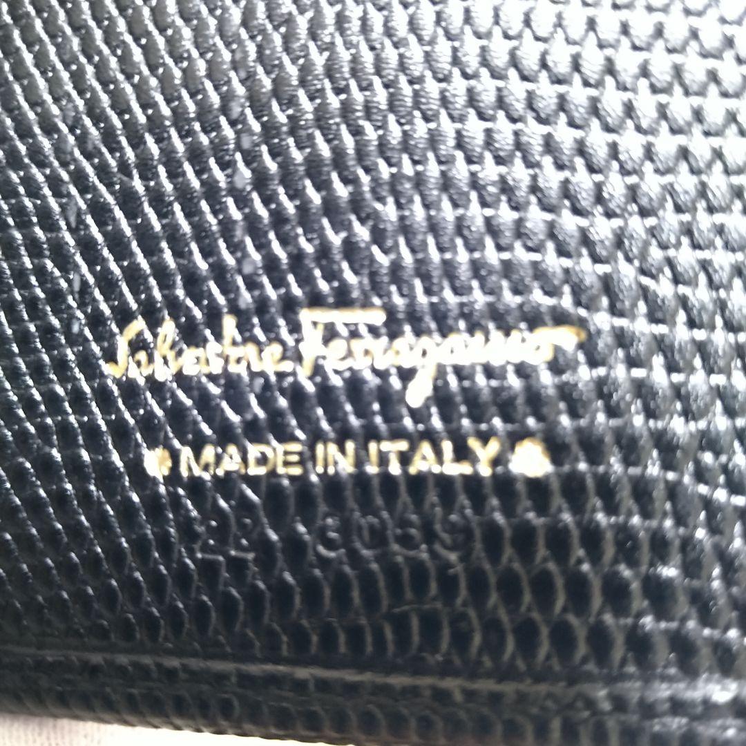 【極美品】Salvatore Ferragamo 長財布 ヴァラリボン ブラック