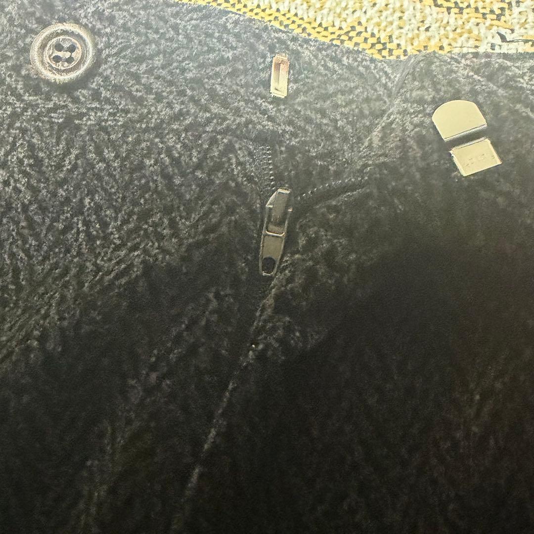 80s ブラックベロア HBT スラックス イタリア製 50s レーヨン ギャバ