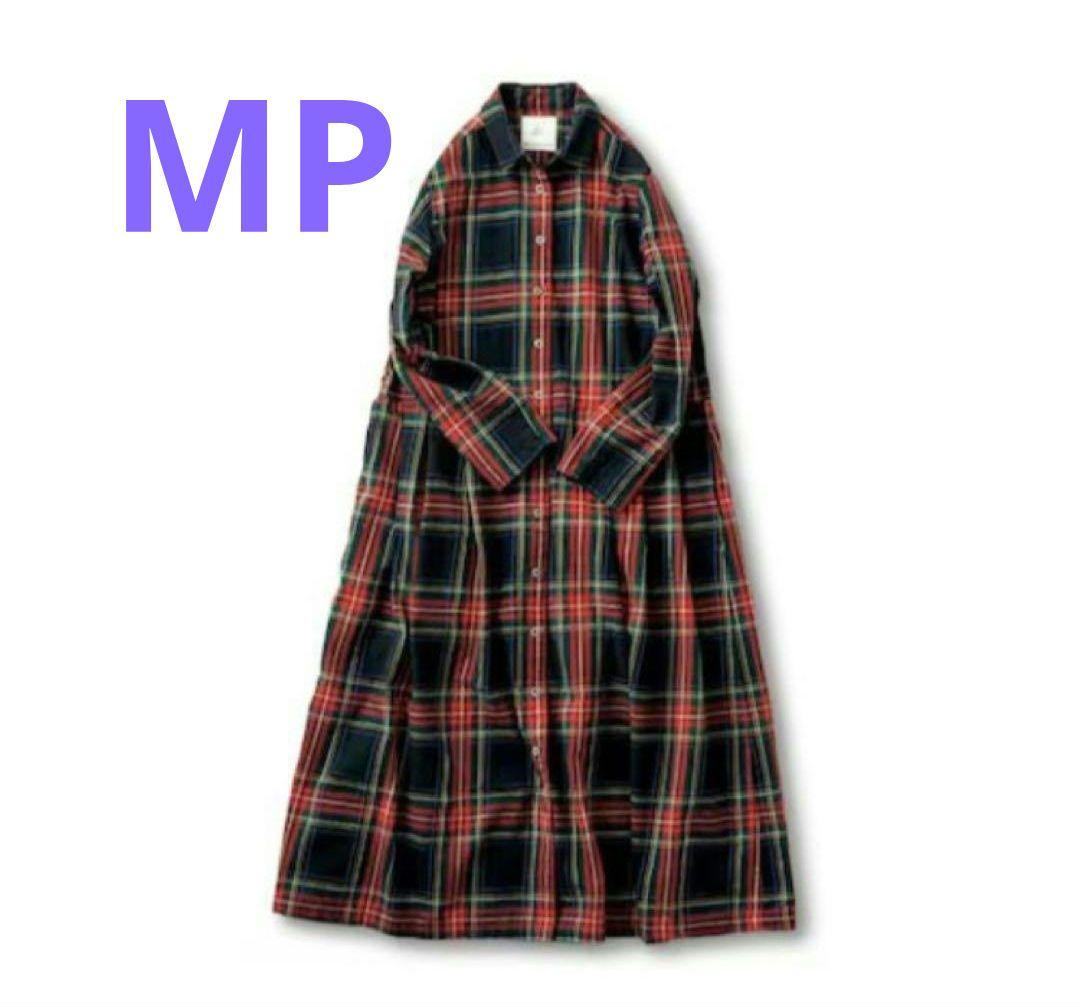 bonponサニークラウズ チェック柄 ワンピースMP