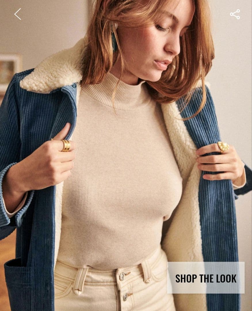 Sezane Will Jacket　セザンヌのコーデュロイジャケットS