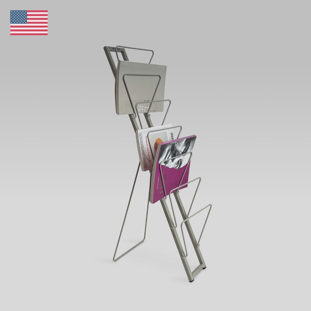 【US FURNITURE】公共用 インダストリアル パンフレットラック 本棚