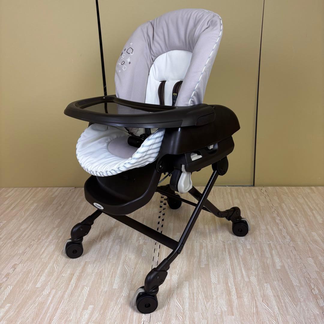 極上クリーニング済　☆美品☆　コンビ　ハイローベッド＆チェア　ネムリラ　4キャス