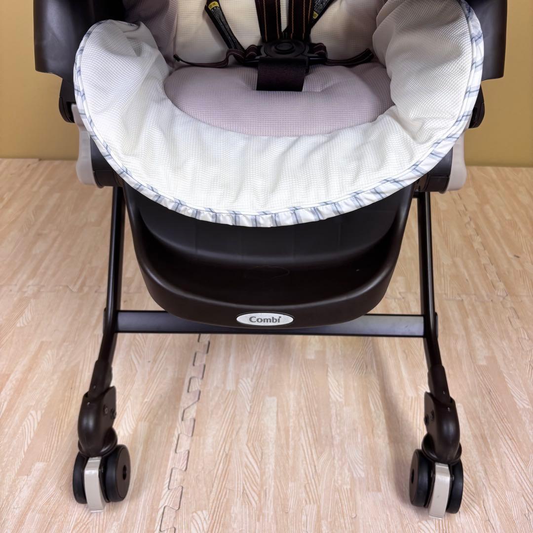 極上クリーニング済　☆美品☆　コンビ　ハイローベッド＆チェア　ネムリラ　4キャス