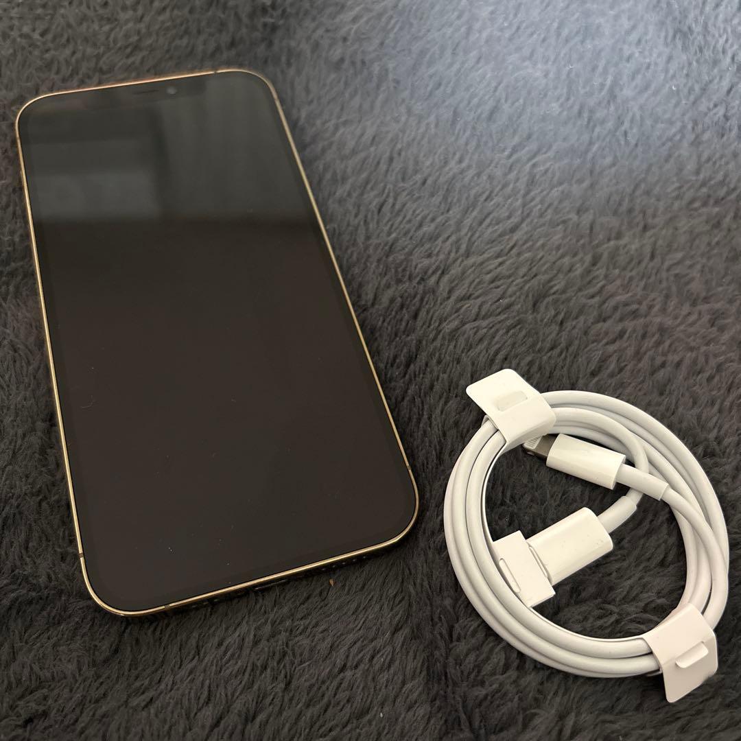 ゴールド スマートフォン本体 充電ケーブル付