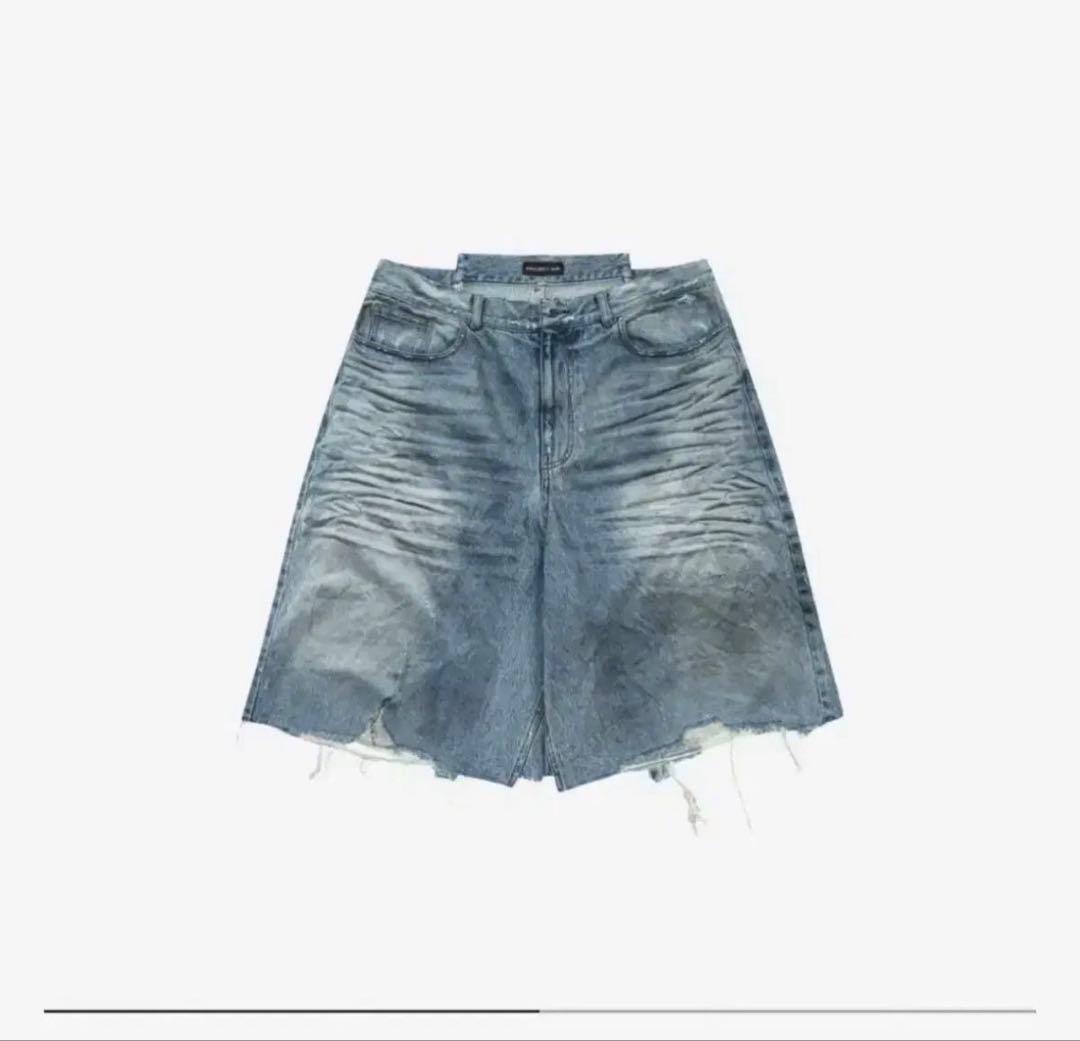 project gr リワークデニム　ハーフデニムパンツ　ニキ着用