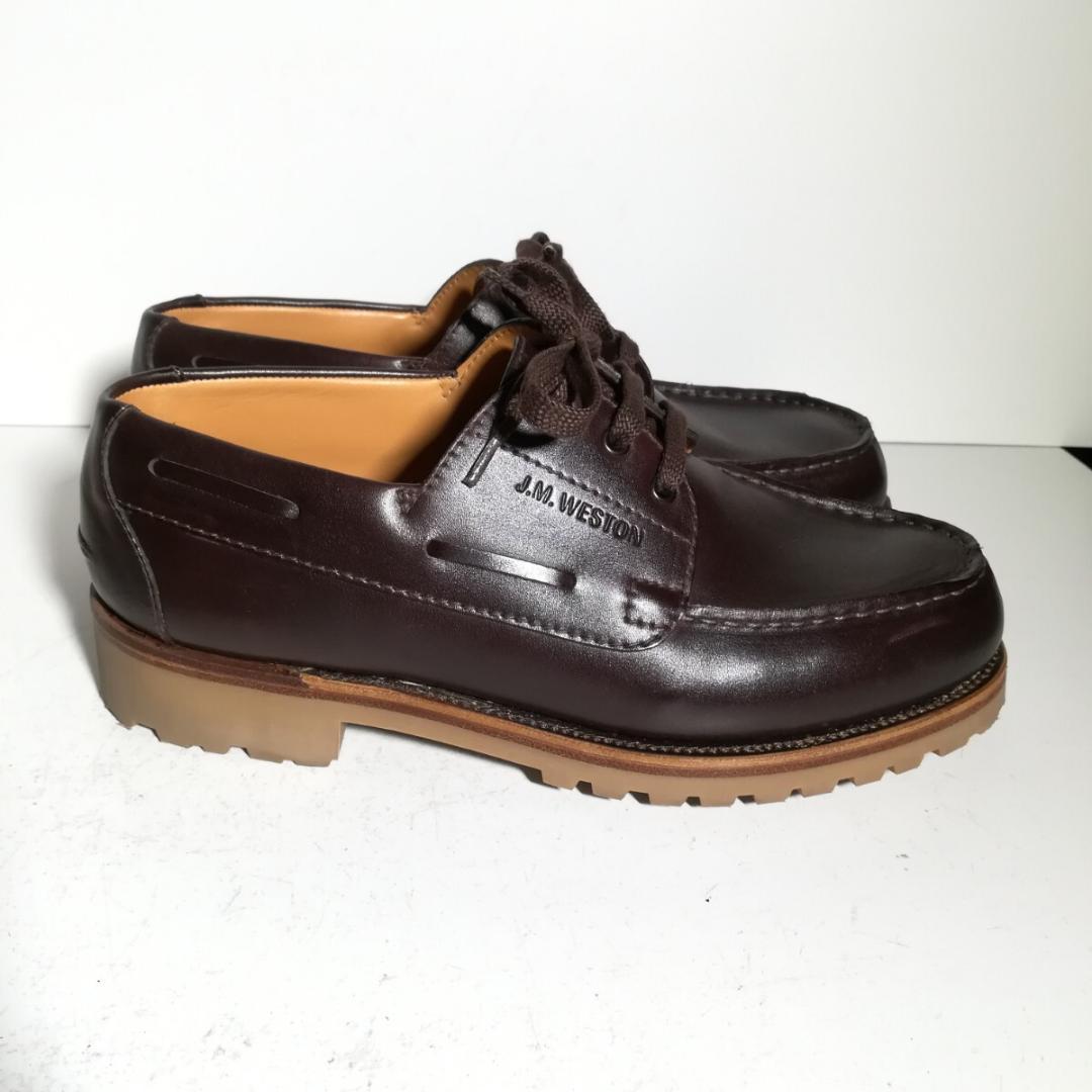 c0567 未使用に近い JMウエストン 690 ヨット 5/D 茶 ブラウン