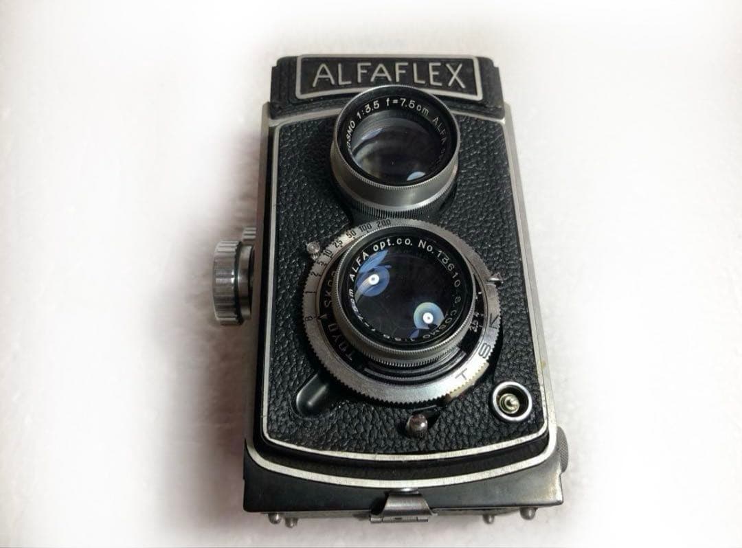 Alfaflex 二眼レフカメラ レザーケース付き