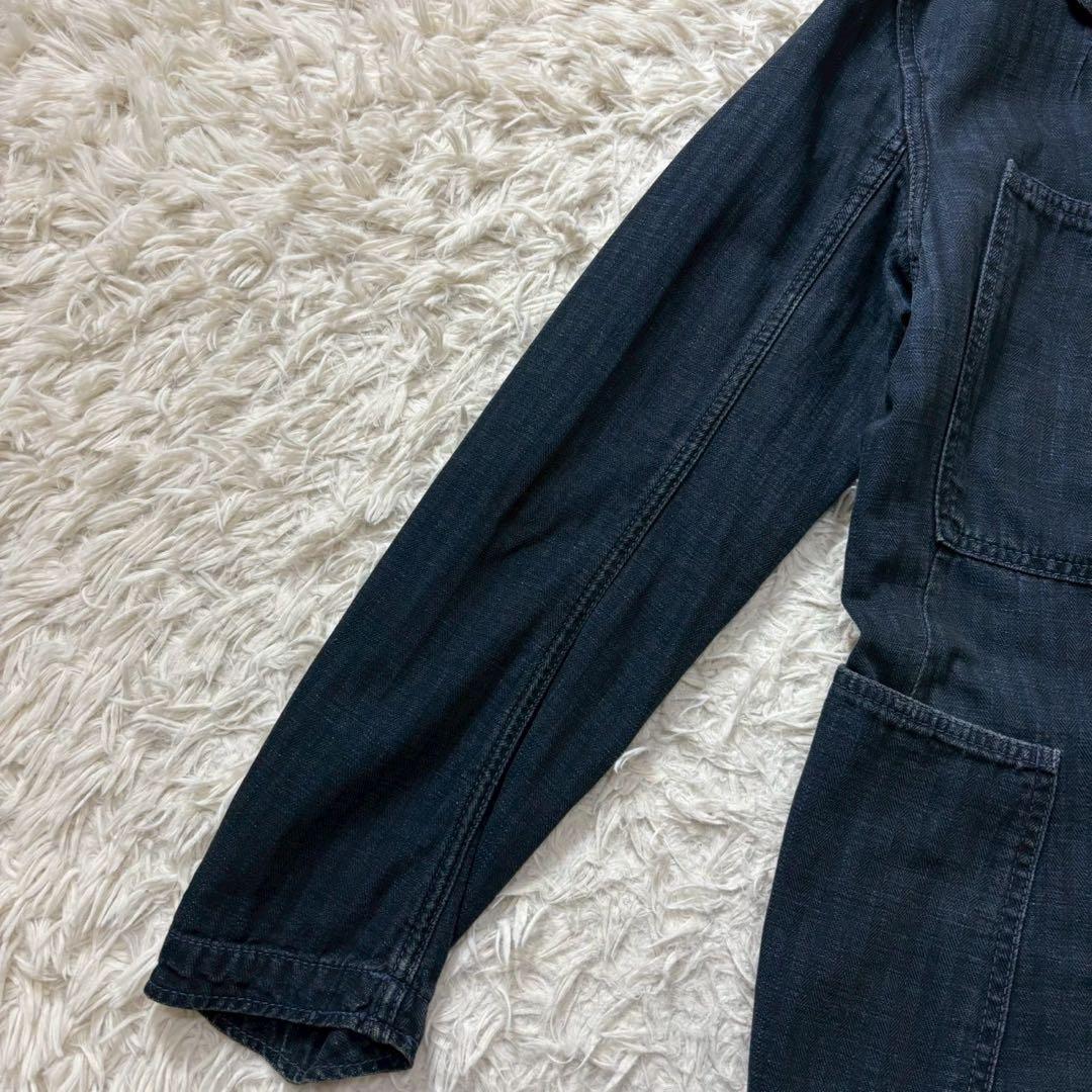45rpm デニム　テーラードジャケット　インディゴ　アンコン　L相当