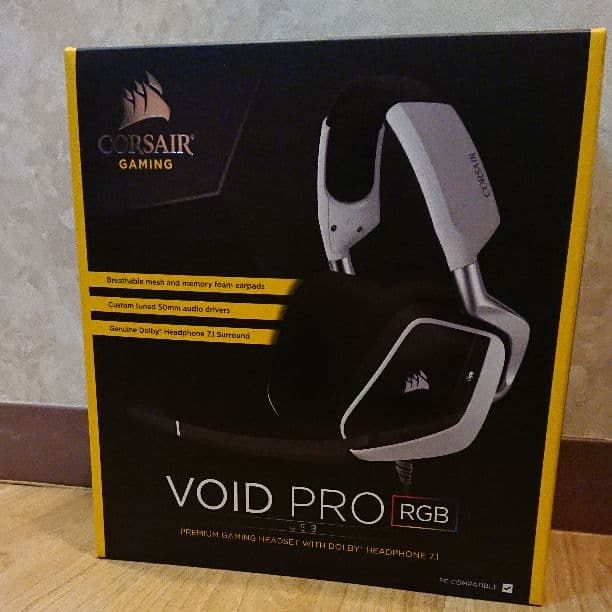 ヘッドホン CORSAIR VOID PRO RGB USB White