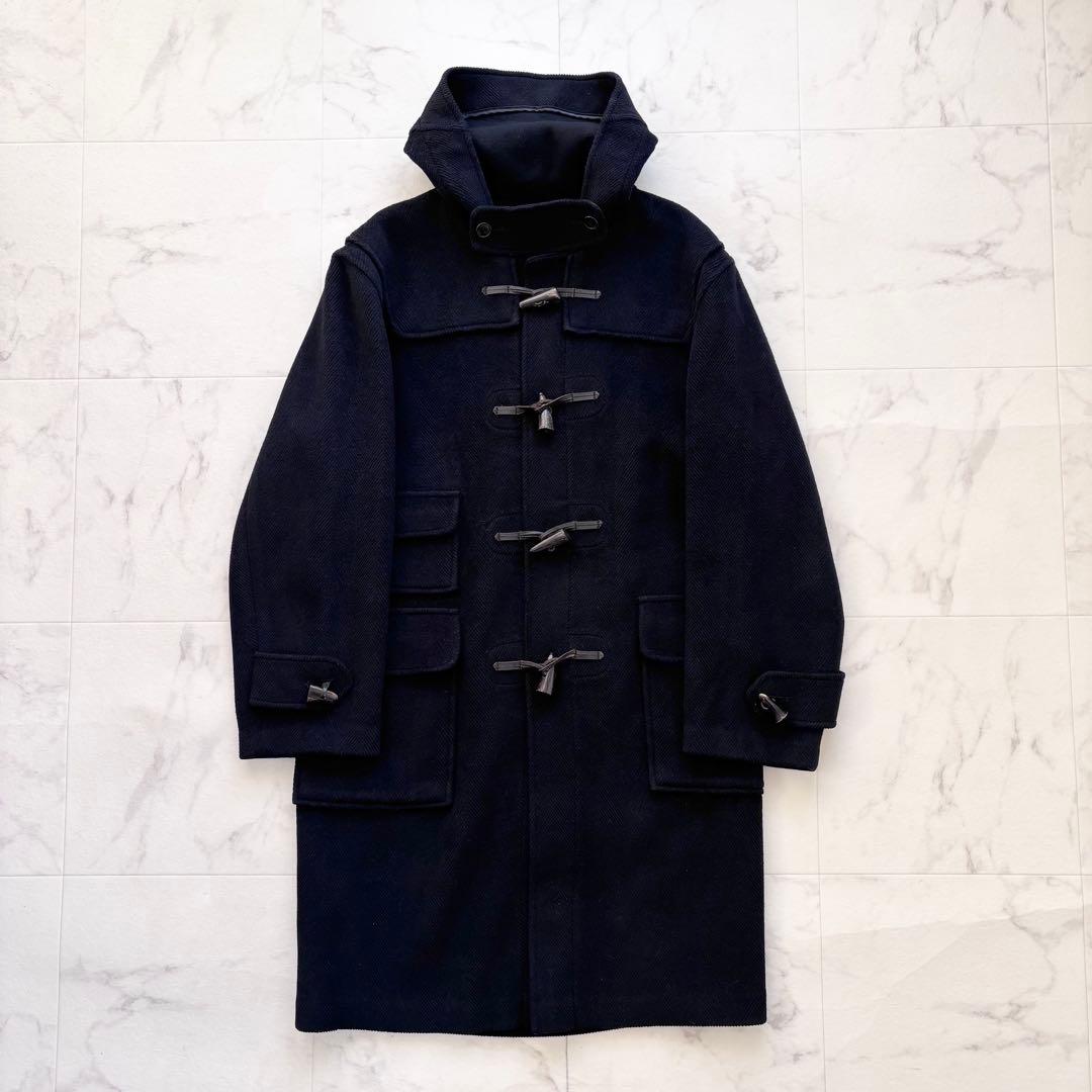 グローバーオール キングストン ダッフルコート ヘリンボーン ムーアブルック 紺