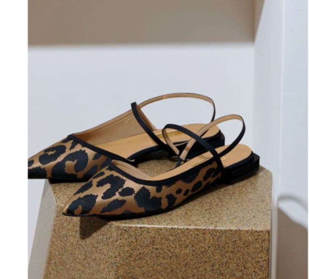 GRISEポインテッドコンビストラップスリングバック