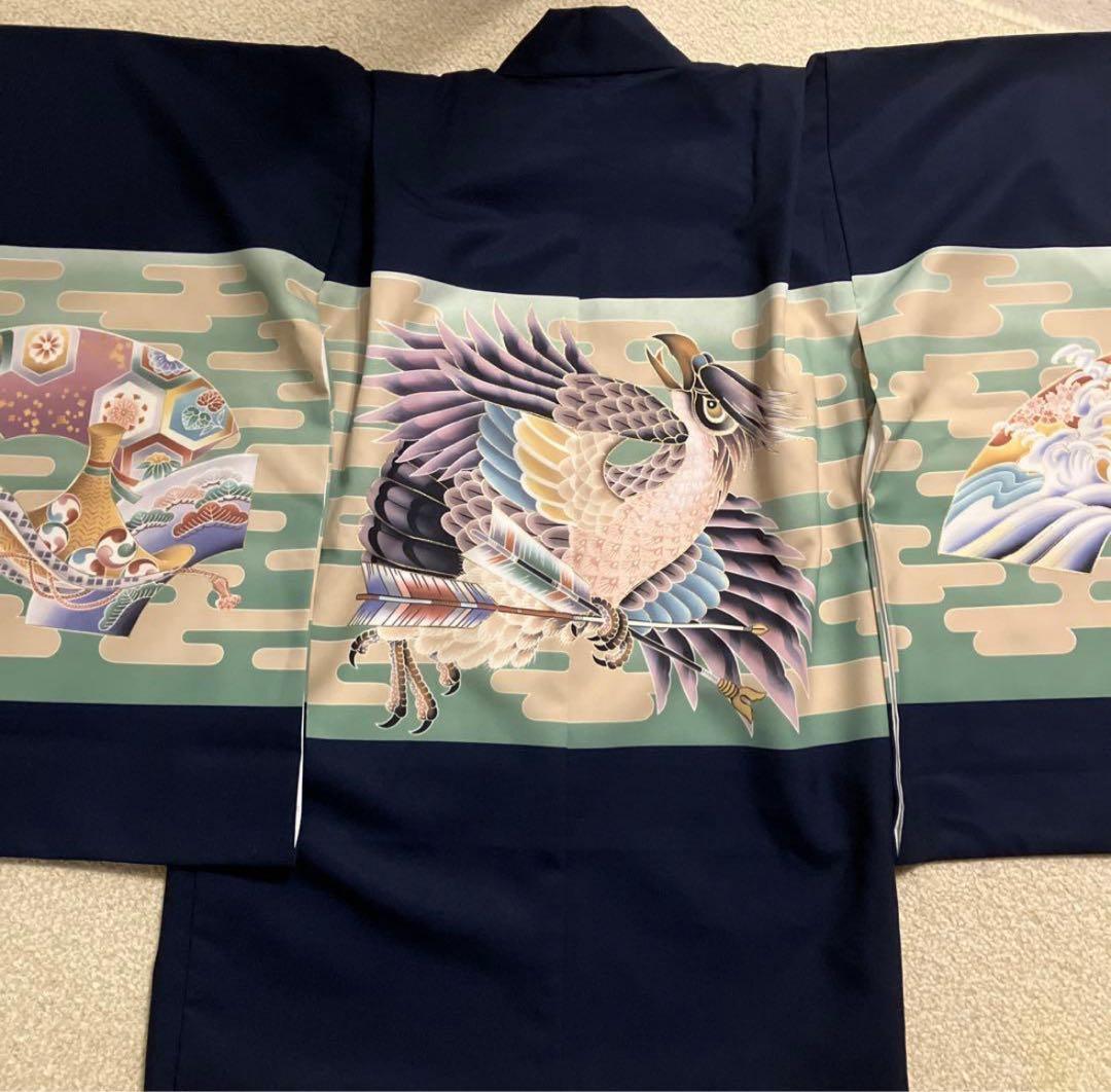 七五三　男の子　5歳　羽織袴フルセット　紋なし