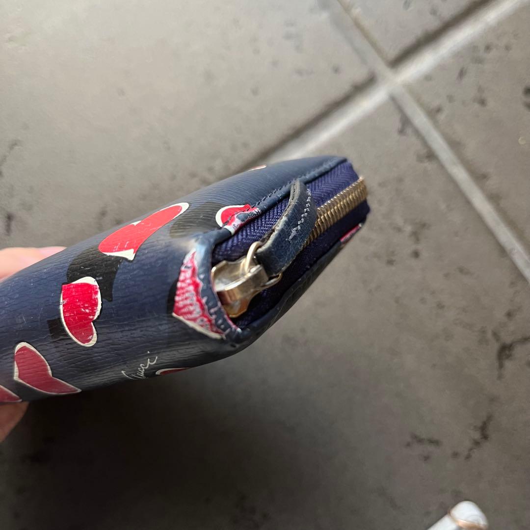 Gucci グッチ　長財布 ラウンド財布　ハート柄　バレンタインコレクション