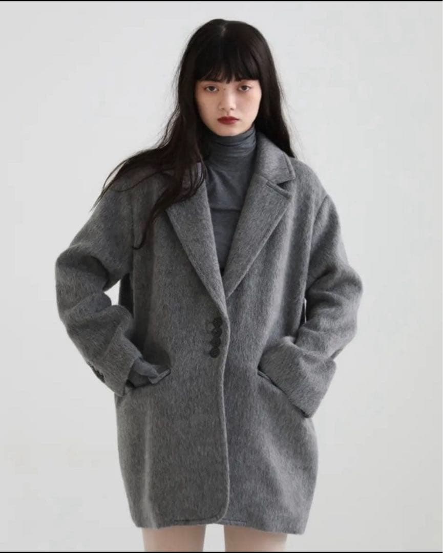 【aere】アエレ シャギージャケットコート