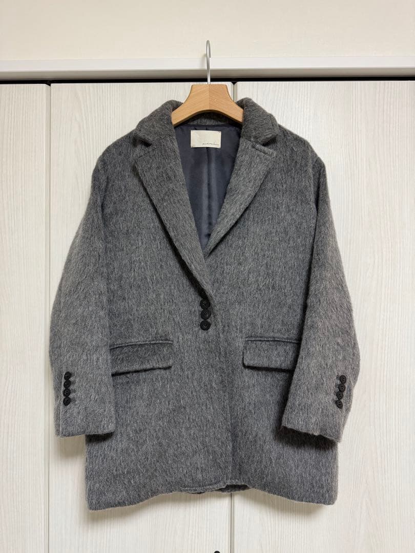 【aere】アエレ シャギージャケットコート