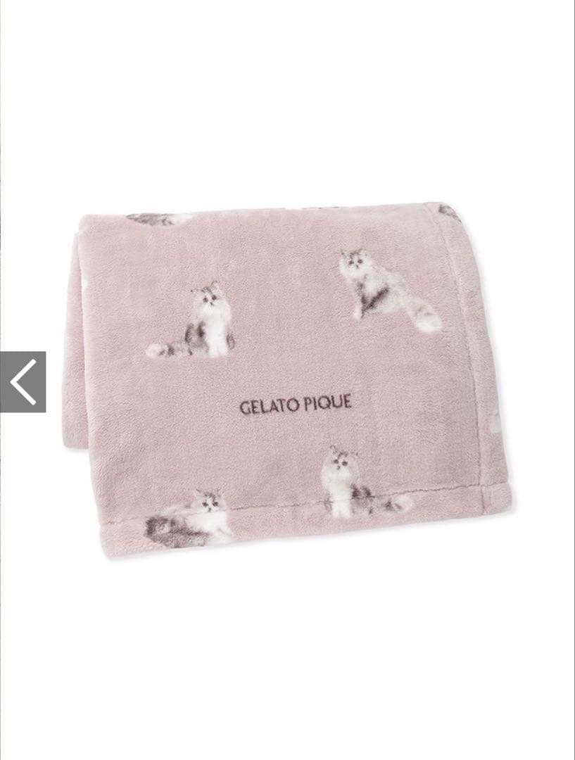 【新品未開封☆】ジェラートピケSleep CAT柄プリント毛布