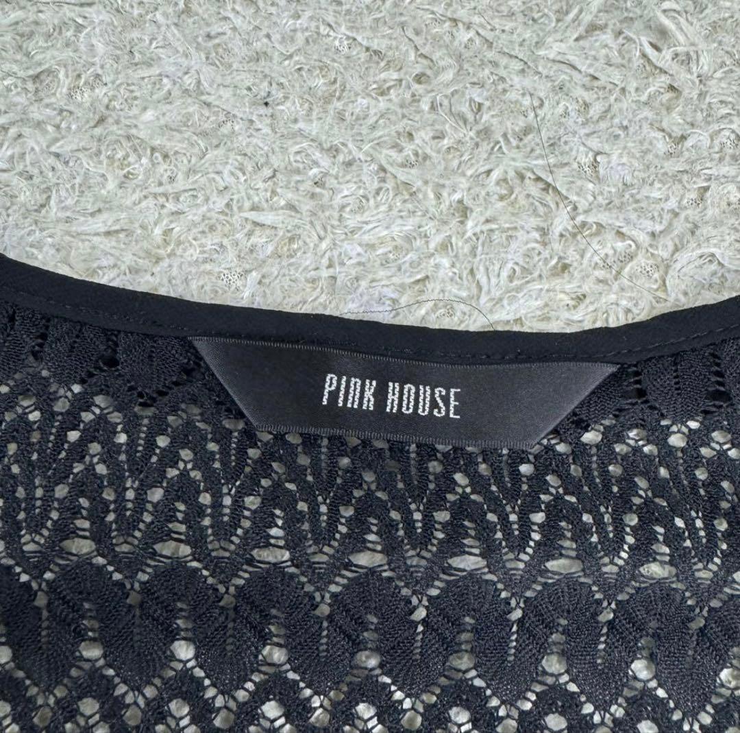 PINK HOUSE ワンピース ボレロカーディガン 総レース ブラック