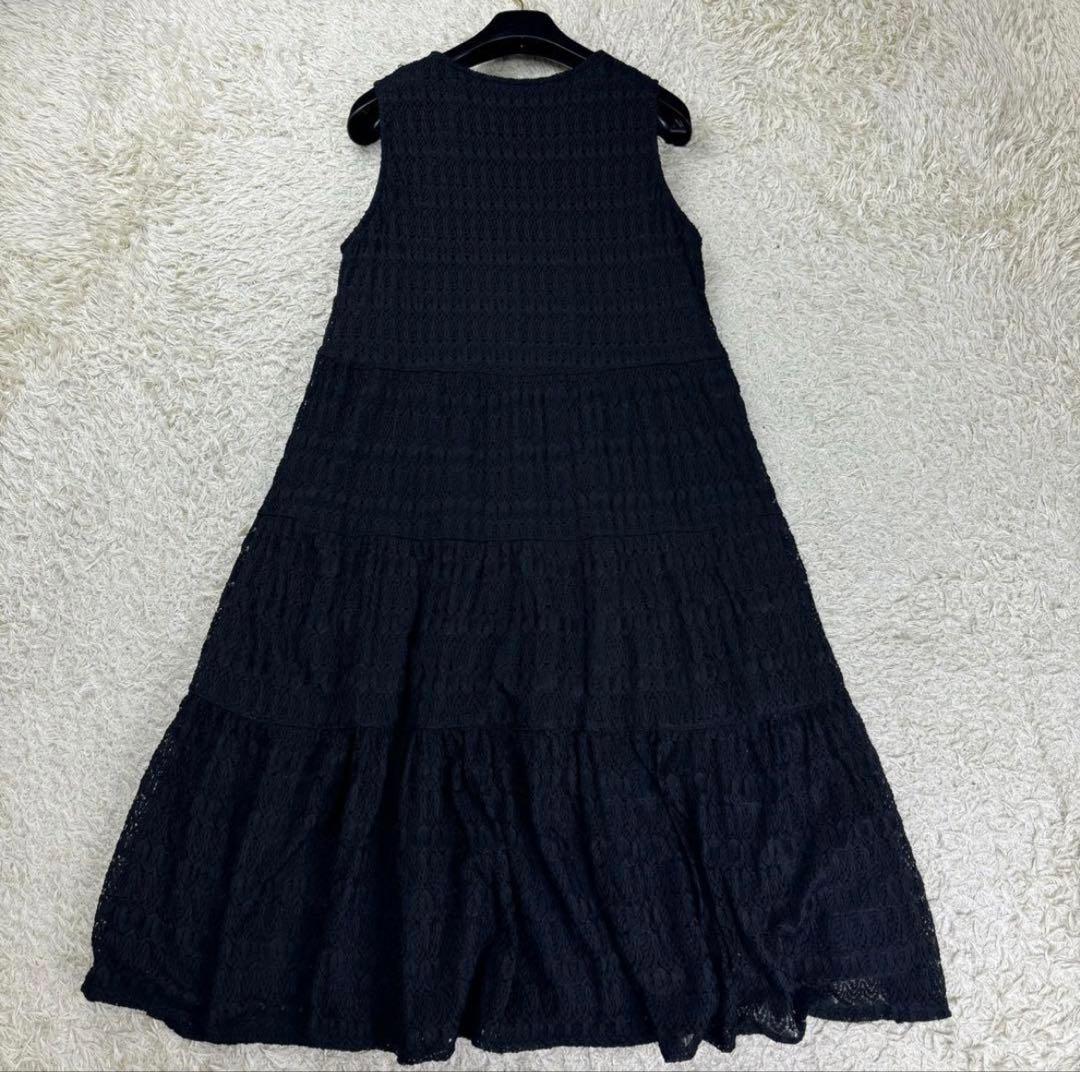 PINK HOUSE ワンピース ボレロカーディガン 総レース ブラック