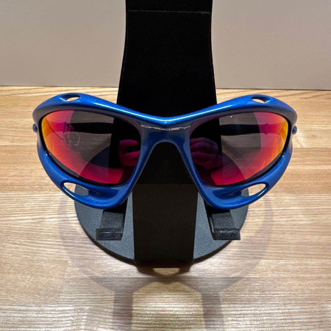 オークリー　レーシングジャケット　ブルー