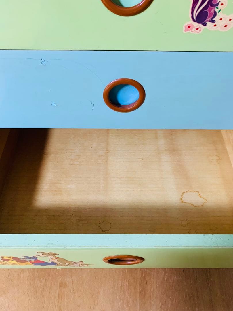 昭和レトロ アンティーク バンビ デザイン大容量タンス 当時物