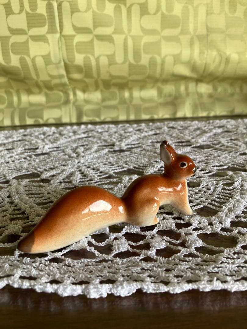 ロモノーソフ　フィギュリン　フィギュア　リス　Made in USSR